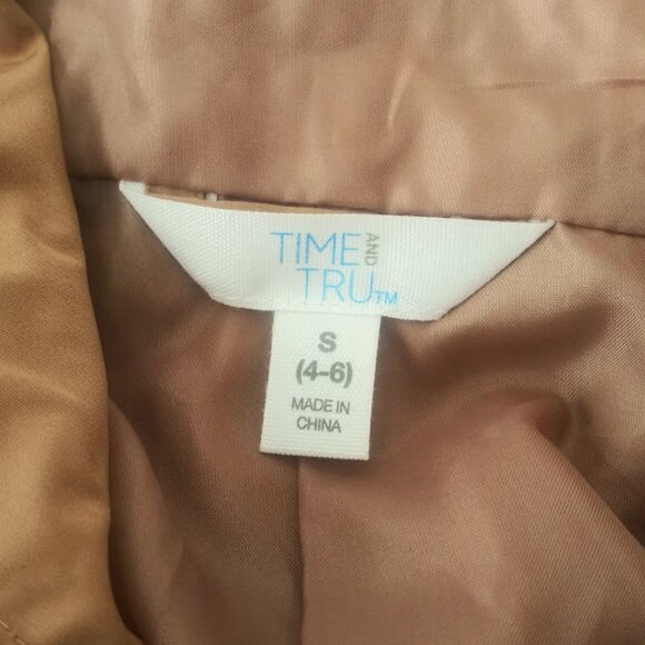 Time And True women's size S (4-6) brown acorn hooded jacket - Picture 13 of 16